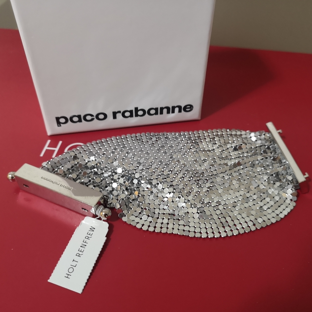 NWT ICONIC PACO RABANNE PIXEL CUFF BRACELET - Picture 7 of 8